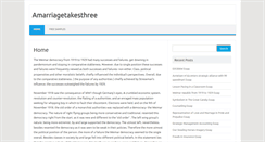 Desktop Screenshot of amarriagetakesthree.com